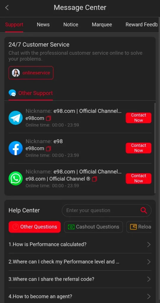 E98 Game